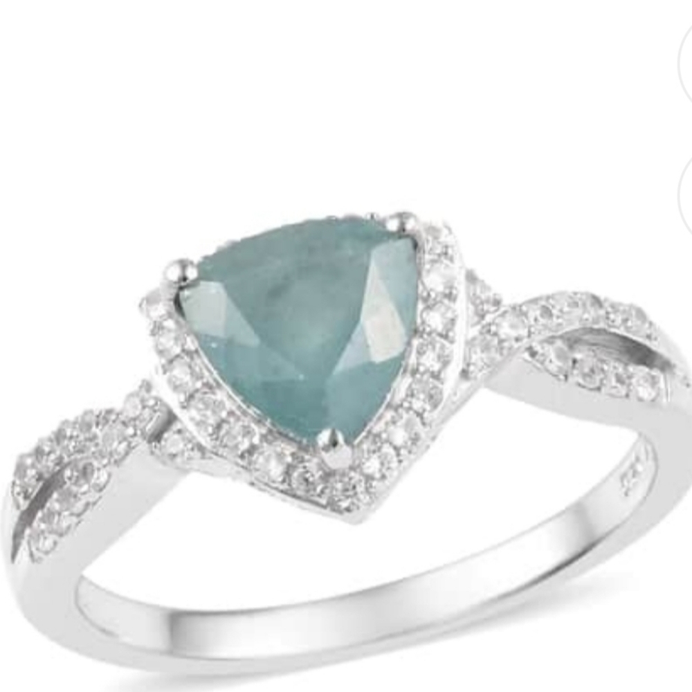 RARE Grandidierite & Diamonds Ring💍! Size 8!